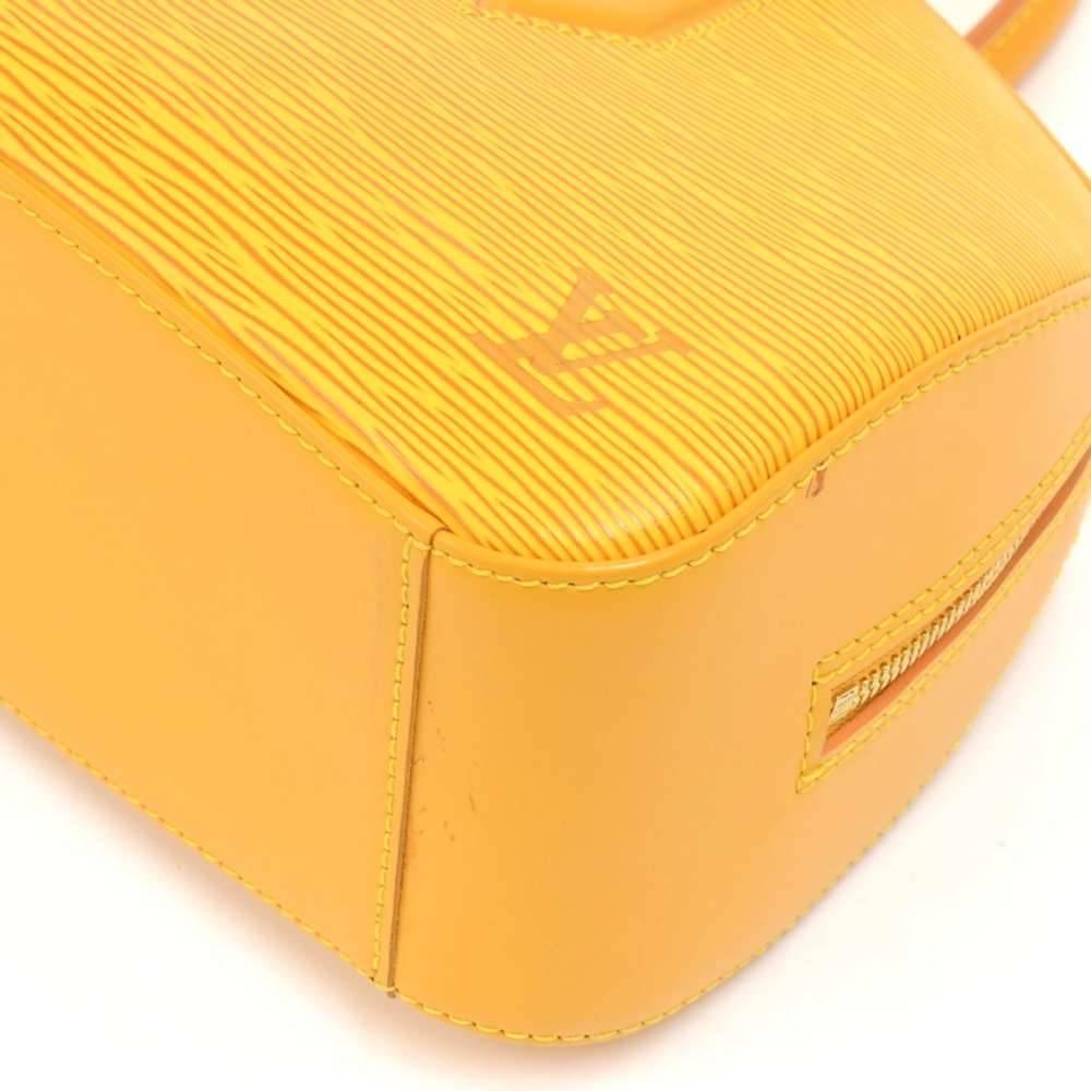 Louis Vuitton Jasmin Yellow Epi Leather Hand Bag  3