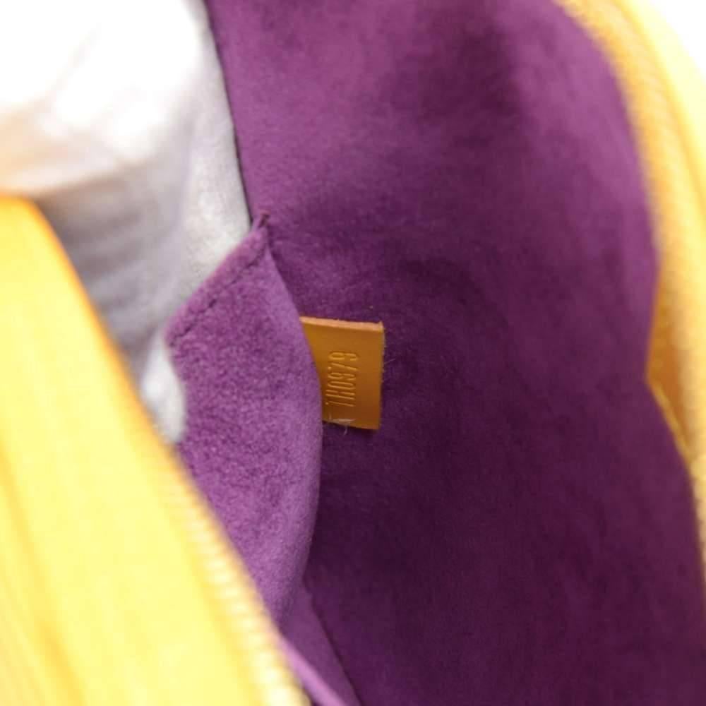 Louis Vuitton Jasmin Yellow Epi Leather Hand Bag 4