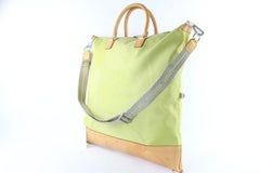 Louis Vuitton Jaune Americas Cup Cube 1lt114 Green Canvas Weekend/Travel Bag