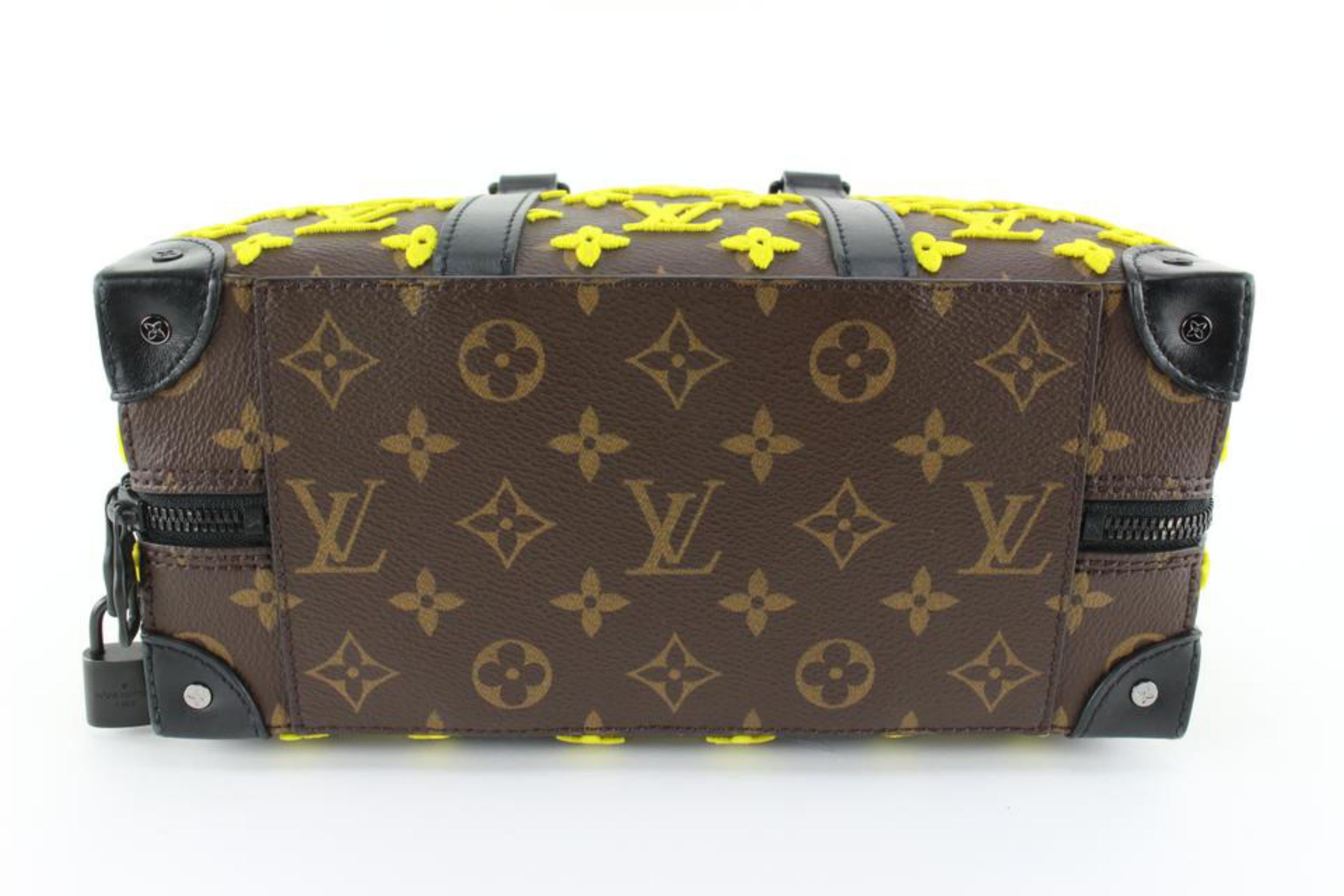 Women's Louis Vuitton Jaune Monogram Tuffetage Speedy Trunk 85lk719s
