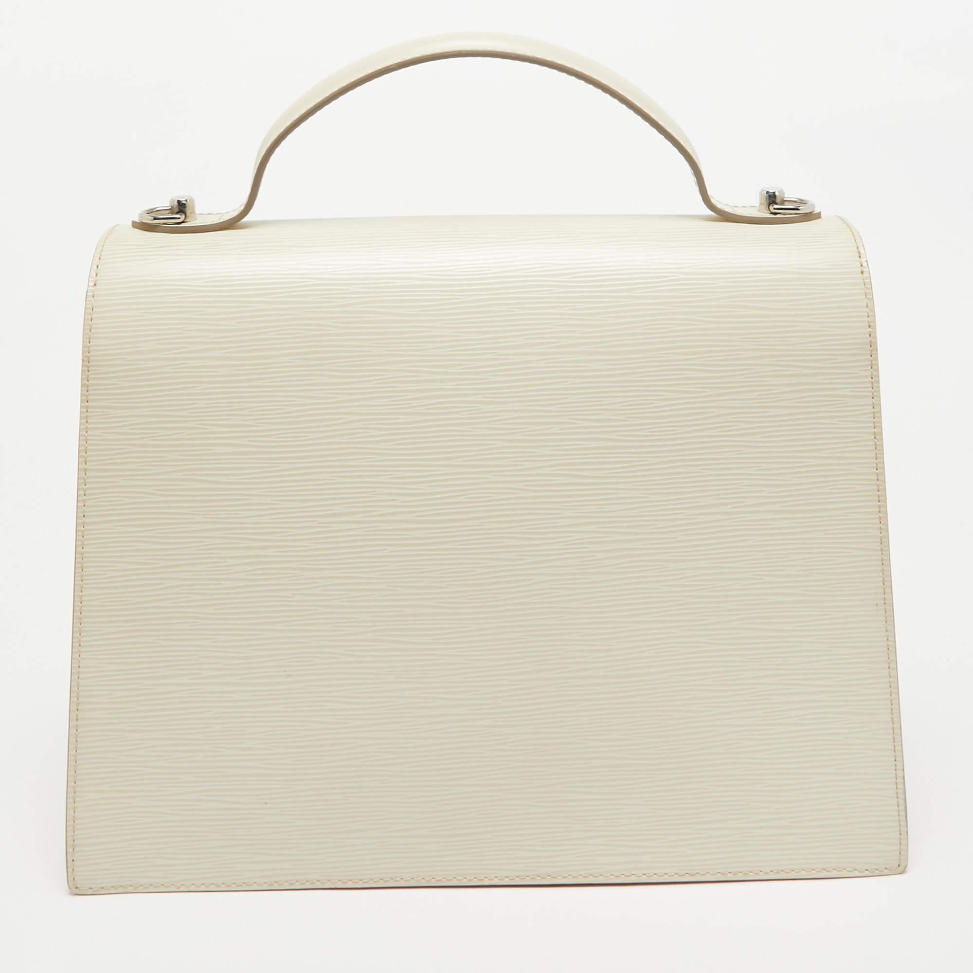 Louis Vuitton Jaune Pale Epi Leather Sevigne GM Bag In Good Condition In Dubai, Al Qouz 2