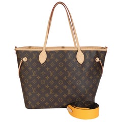 Louis Vuitton Jaune Safran Neverfull Bandouliere Inside Out MM