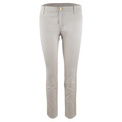 Louis Vuitton Jeans mit beigefarbenen Streifen 