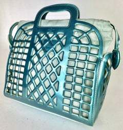 Louis Vuitton Jelly Limited Edition Reef Pm 4lv61 Turquoise Patent Leather Tote