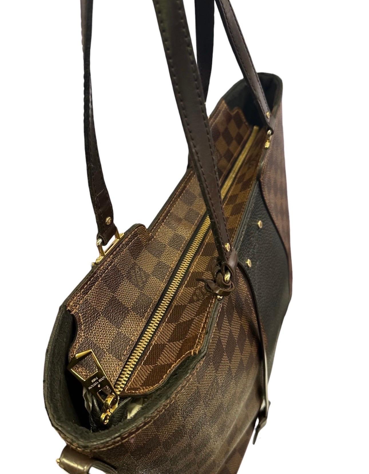 Louis Vuitton Jersey GM Damier Ebene Borsa a Spalla en vente 4