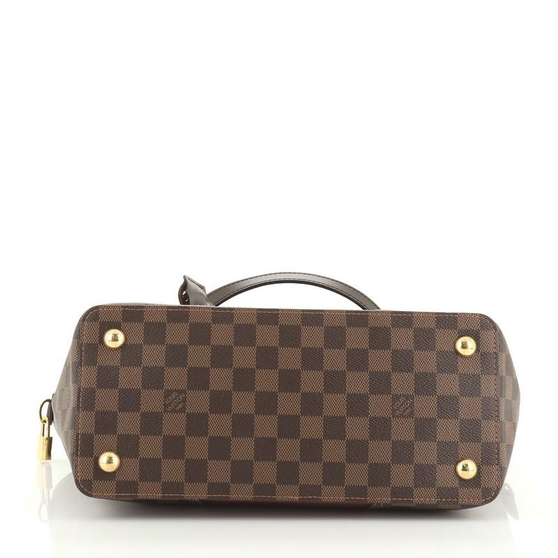 Louis Vuitton Jersey Handbag Damier with Leather In Good Condition In NY, NY