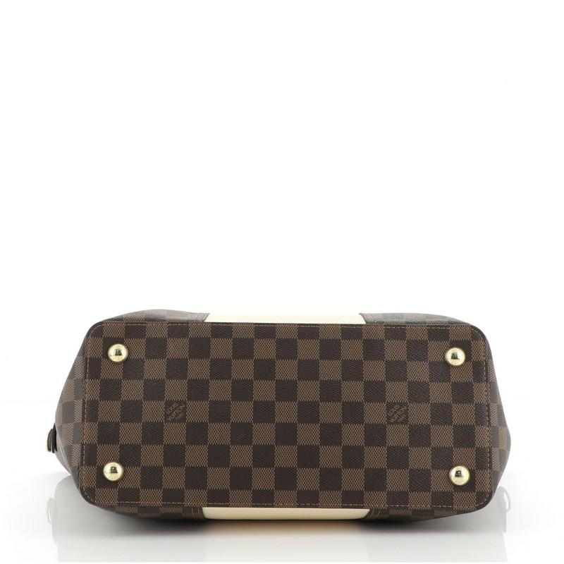 Louis Vuitton Jersey Handbag Damier with Leather In Good Condition In NY, NY