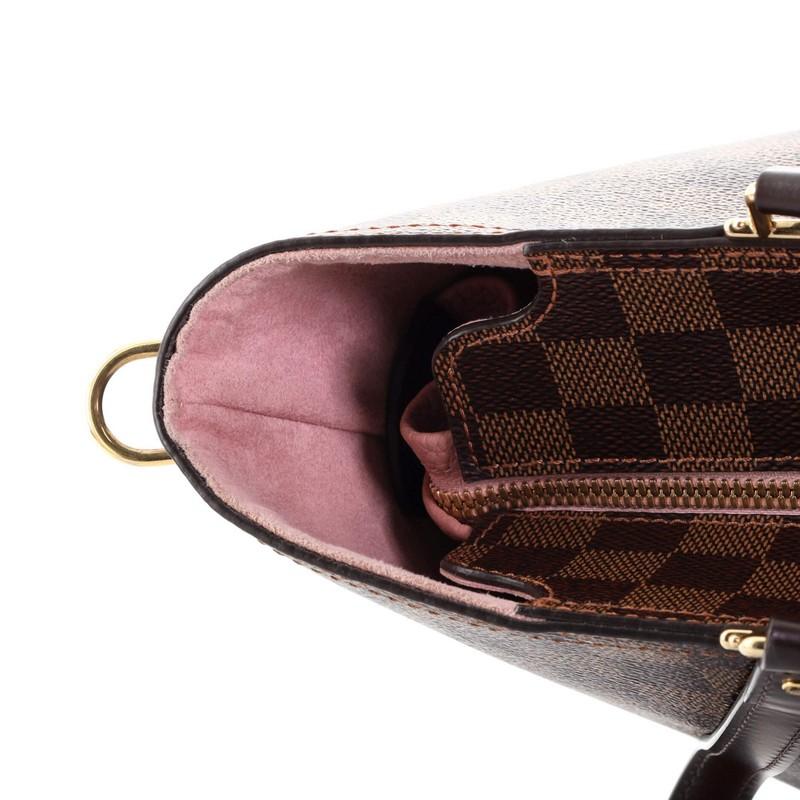 Louis Vuitton Jersey Handbag Damier with Leather 1