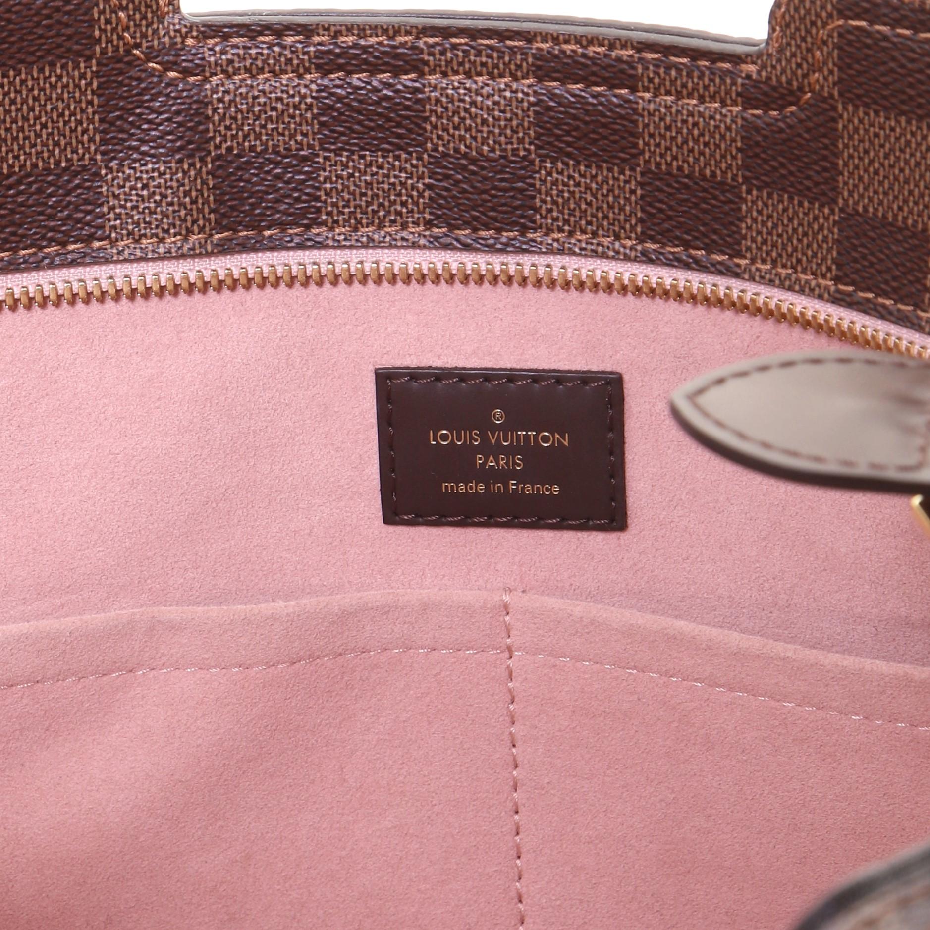 Louis Vuitton Jersey Handbag Damier with Leather In Good Condition In NY, NY