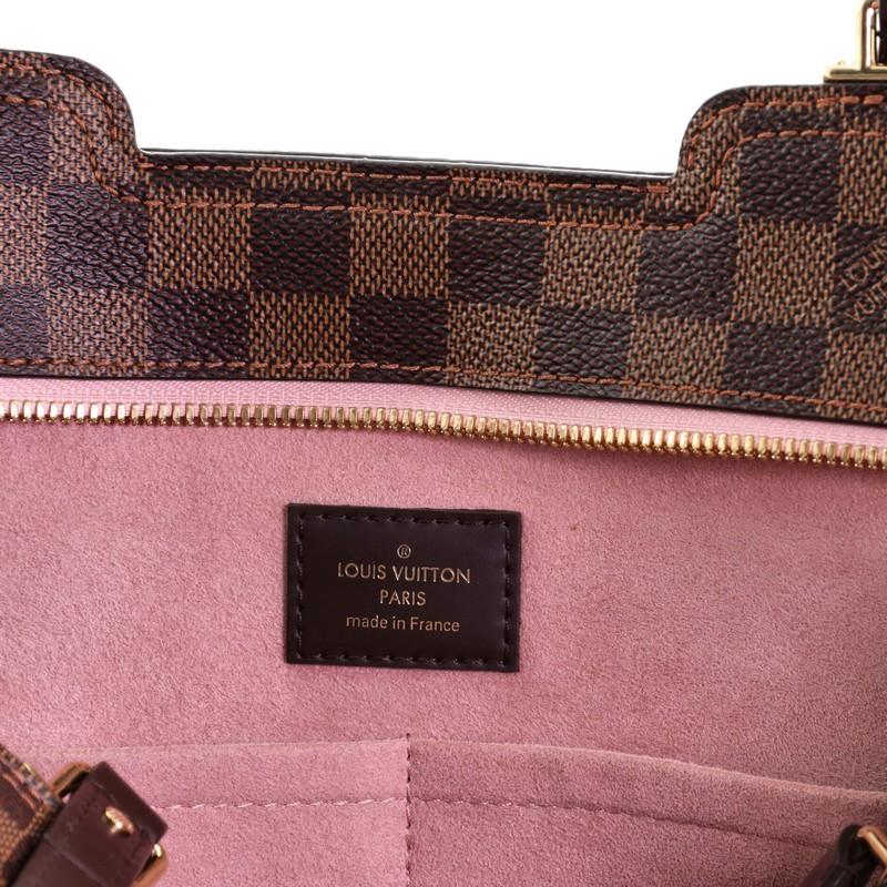 Louis Vuitton Jersey Handbag Damier with Leather 3