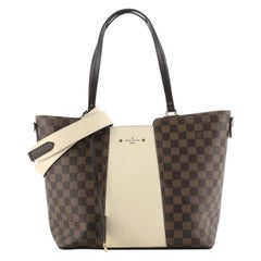 Louis Vuitton Jersey Handbag Damier with Leather