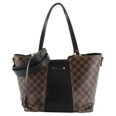 Louis Vuitton Jersey Handbag Damier with Leather