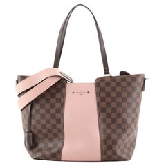 Louis Vuitton Jersey Handbag Damier with Leather