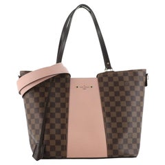  Louis Vuitton Jersey Handbag Damier with Leather