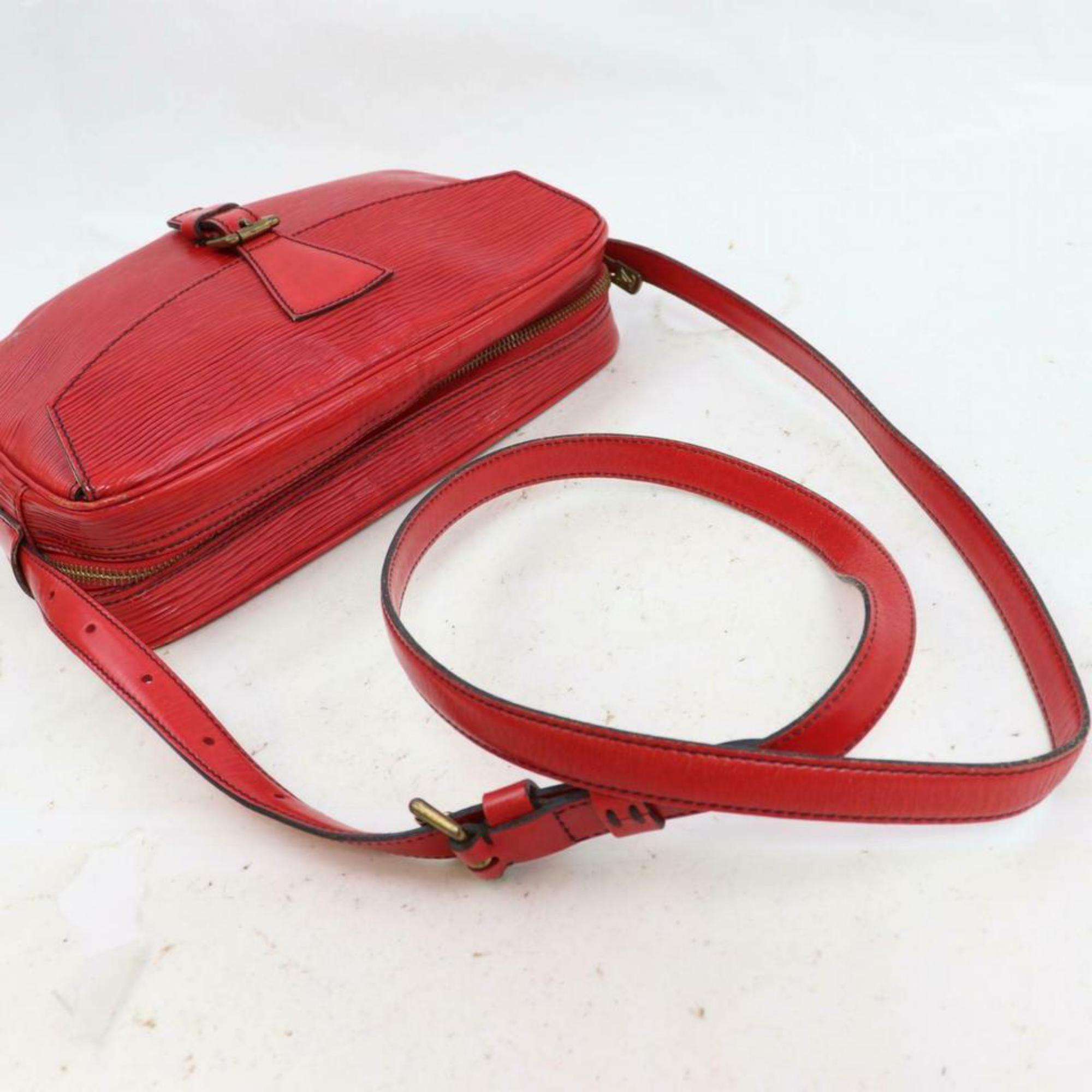 Louis Vuitton Jeune fille 870648 Red Epi Leather Cross Body Bag For Sale 7