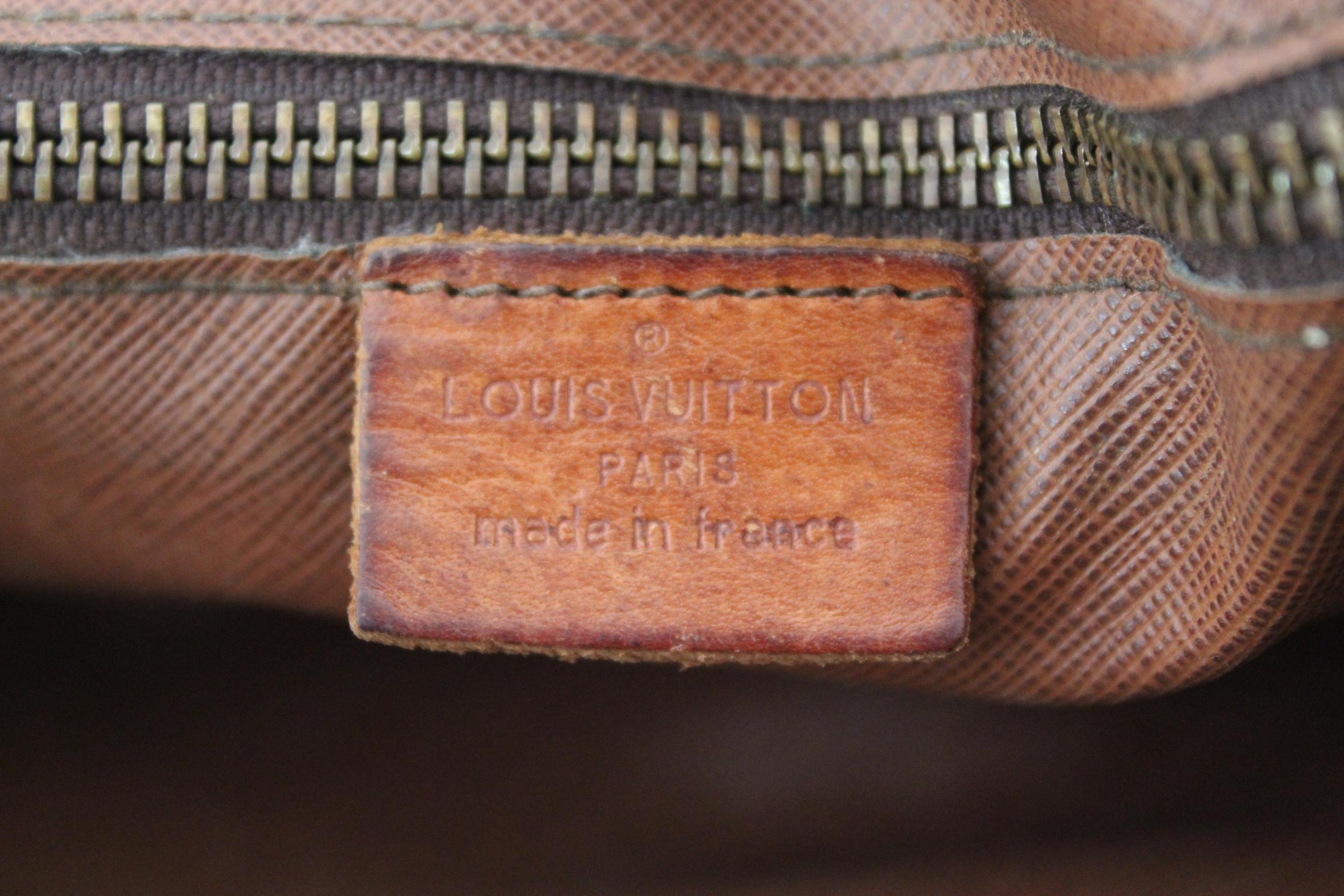 Louis Vuitton Jeune Fille Brown Canvas Leather Monogram Crossbody Bag 1970s 3