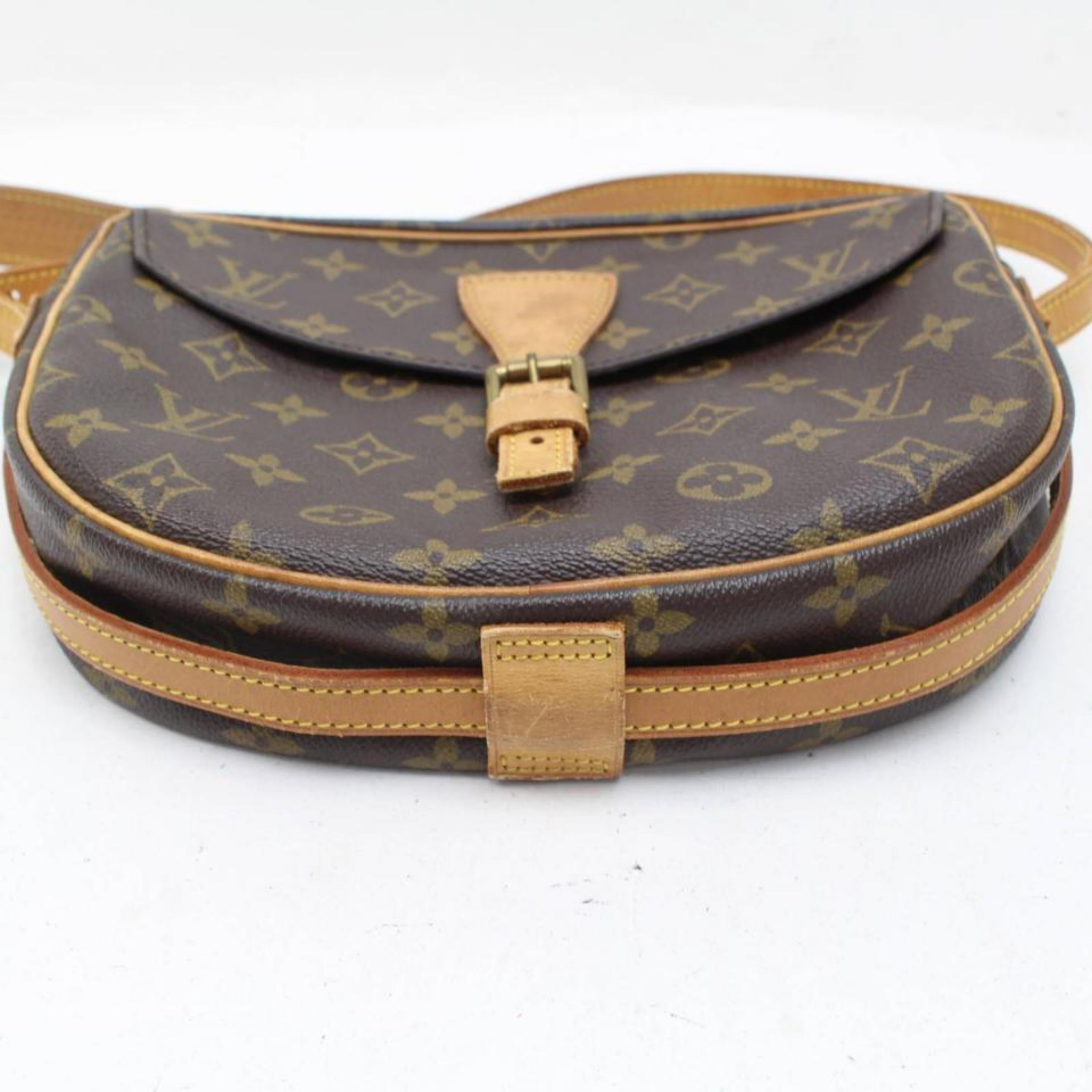 Louis Vuitton Jeune Fille Monogram 869628 Brown Coated Canvas Cross Body Bag For Sale 3