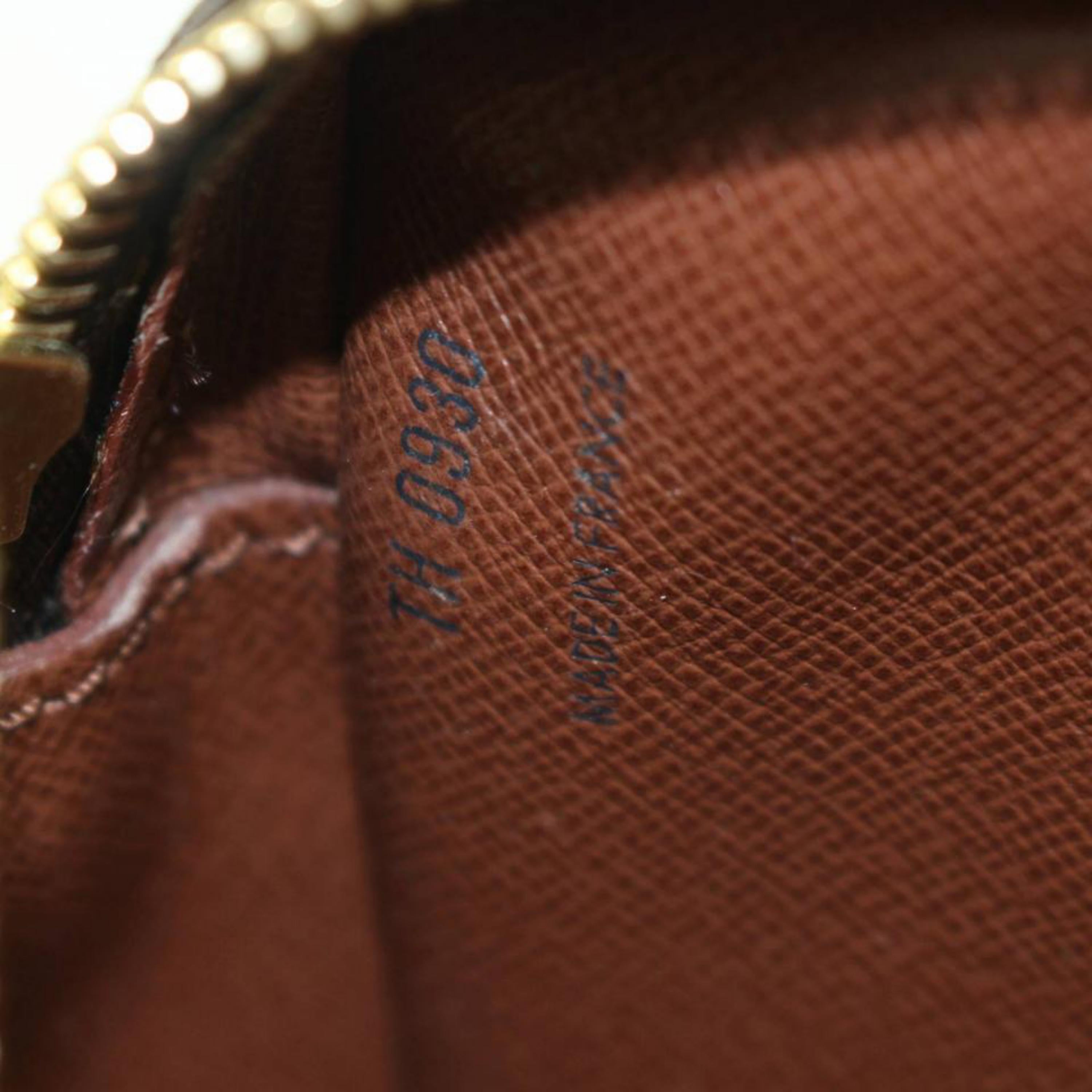 Louis Vuitton Jeune Fille Monogram 869628 Brown Coated Canvas Cross Body Bag For Sale 4