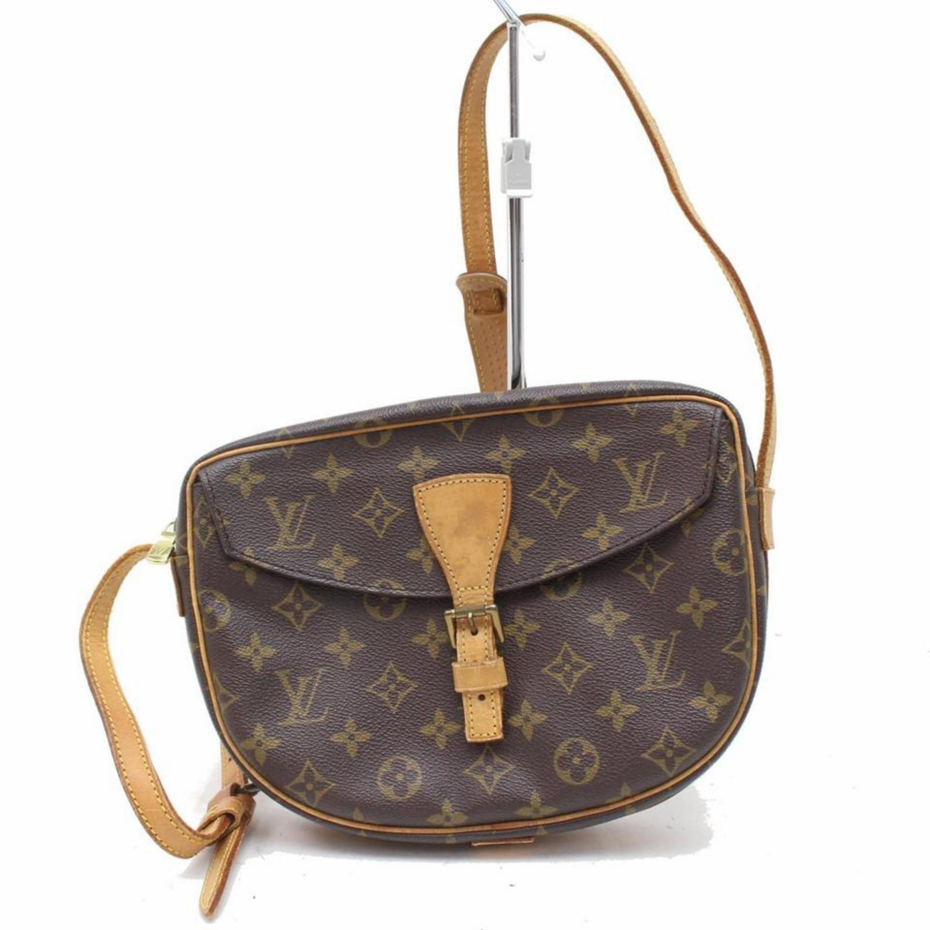 Louis Vuitton Jeune Fille Monogram 869628 Brown Coated Canvas Cross Body Bag In Good Condition For Sale In Forest Hills, NY