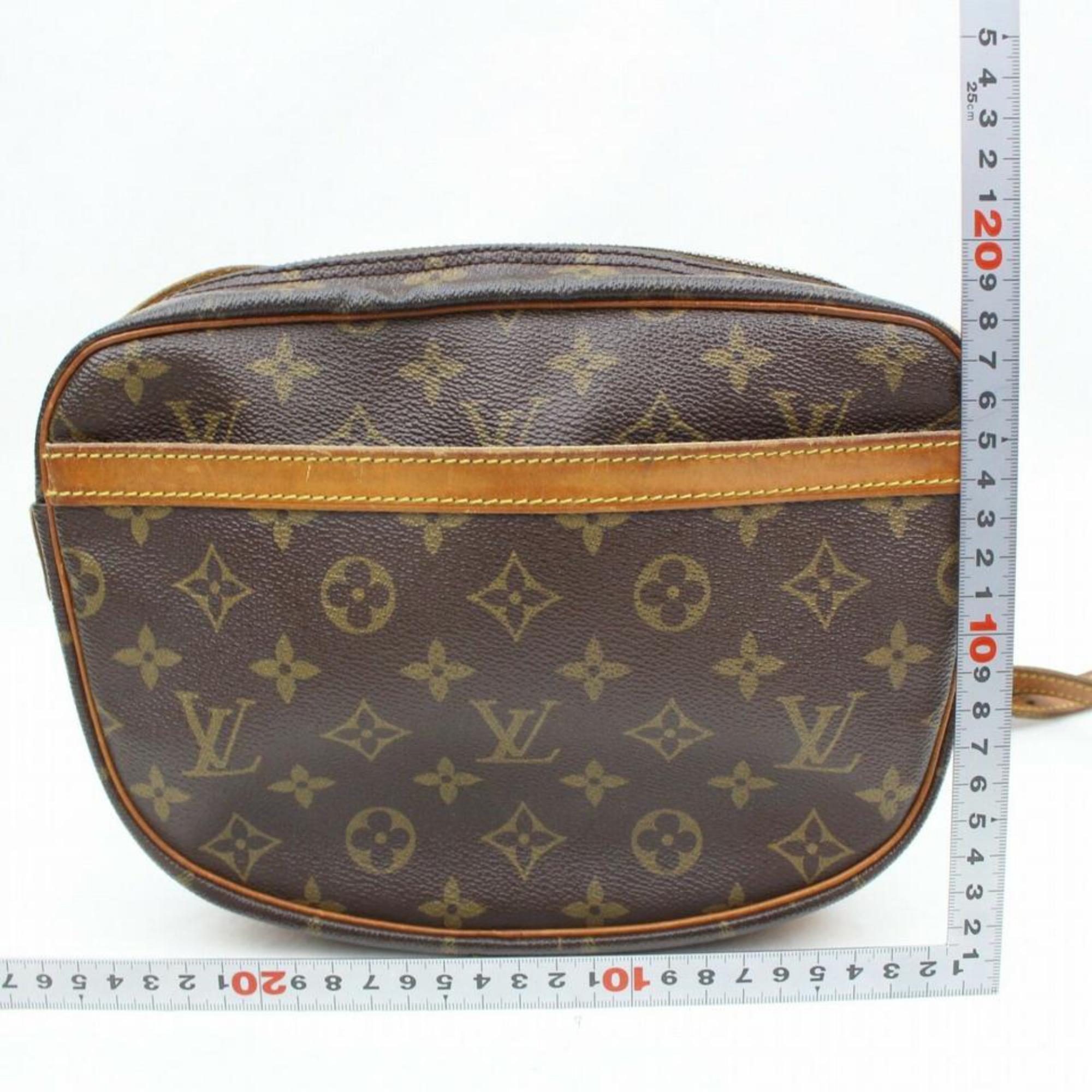 Women's Louis Vuitton Jeune Fille Monogram 870075 Brown Coated Canvas Cross Body Bag
