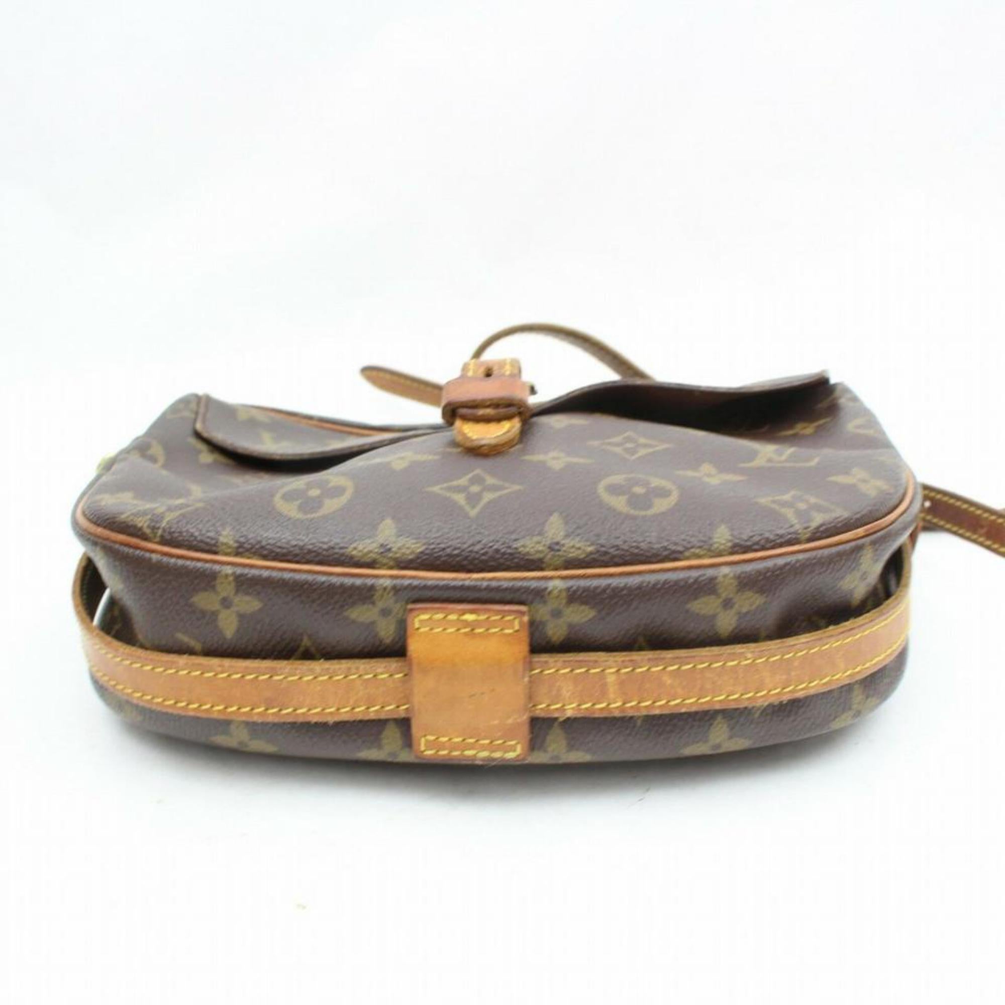 Louis Vuitton Jeune Fille Monogram 870075 Brown Coated Canvas Cross Body Bag 1
