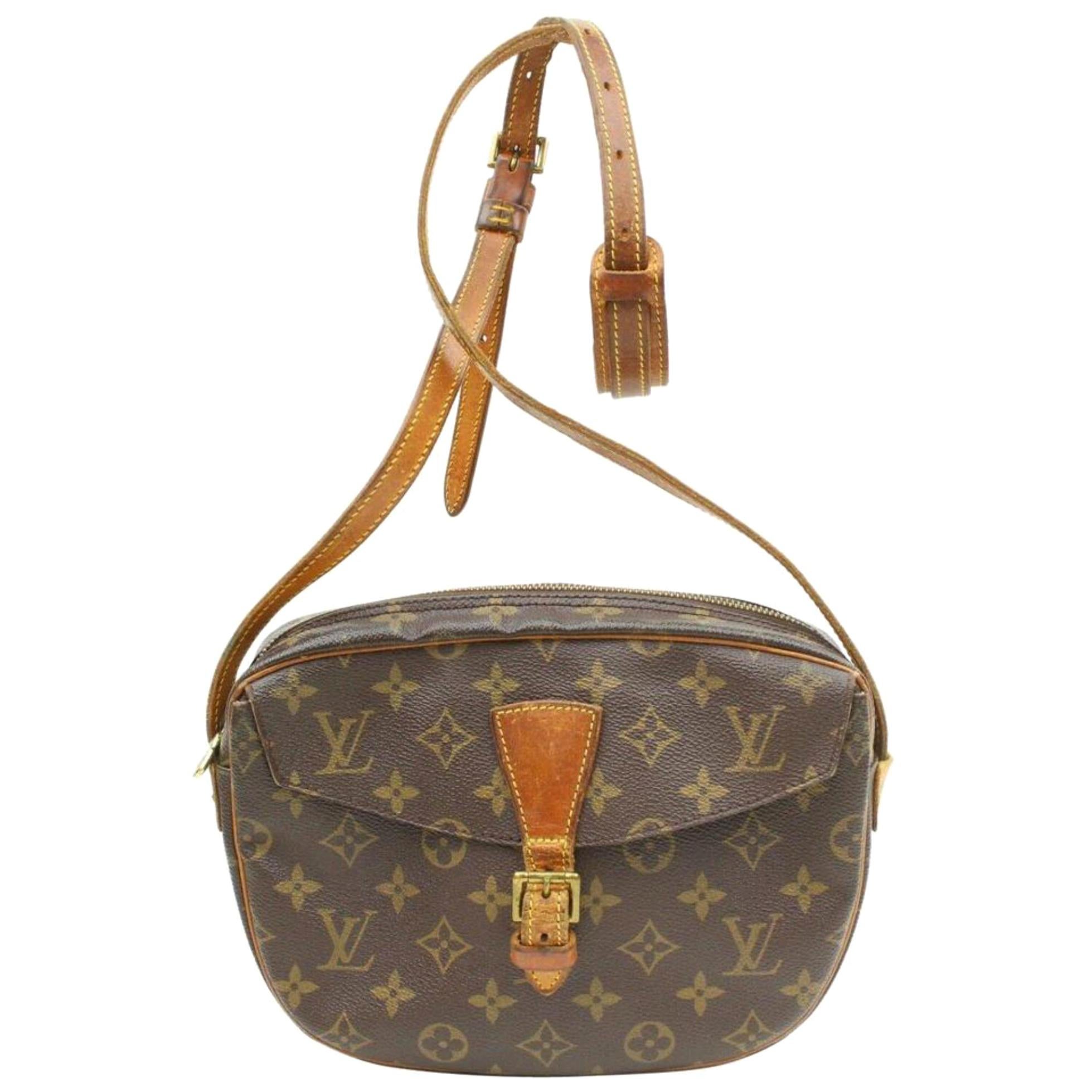 Louis Vuitton Jeune Fille Monogram Gm 870158 Brown Coated Canvas Cross Body Bag