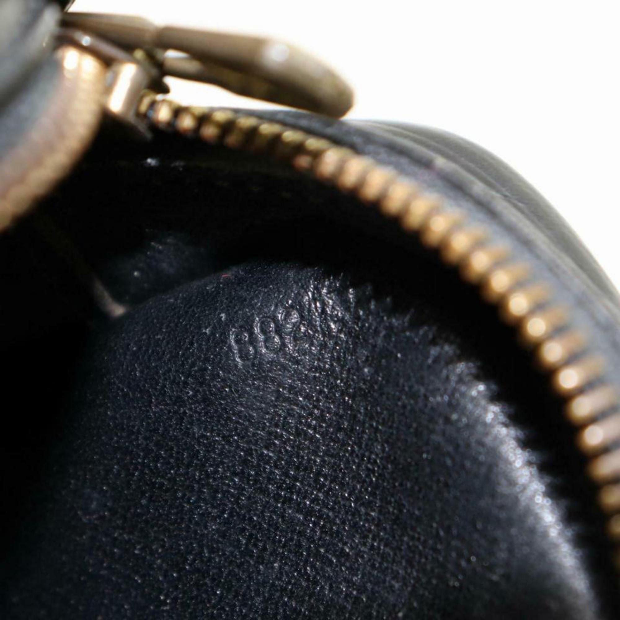 Louis Vuitton Jeune Fille Noir 870270 Black Leather Cross Body Bag For Sale 7