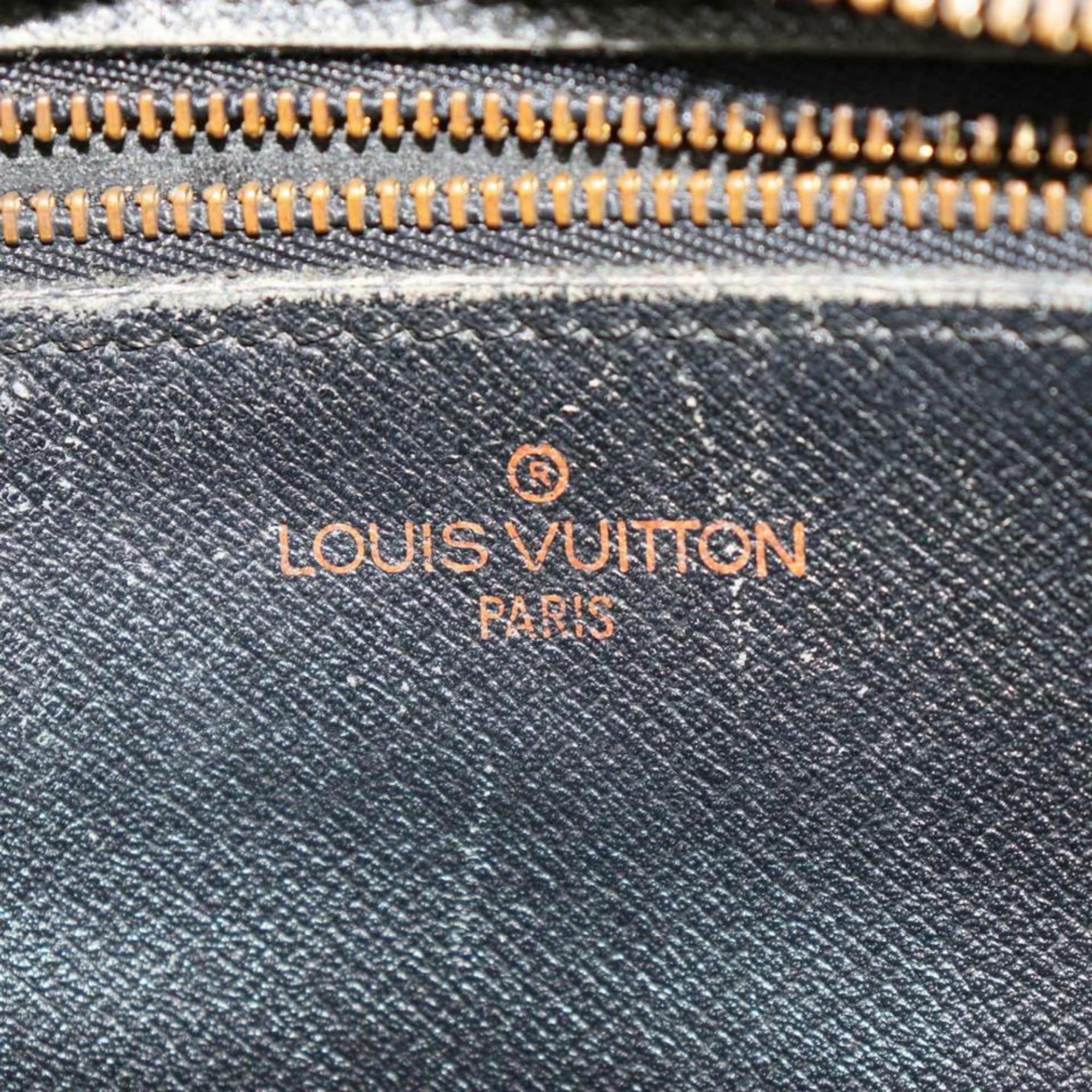 Women's Louis Vuitton Jeune Fille Noir 870270 Black Leather Cross Body Bag For Sale