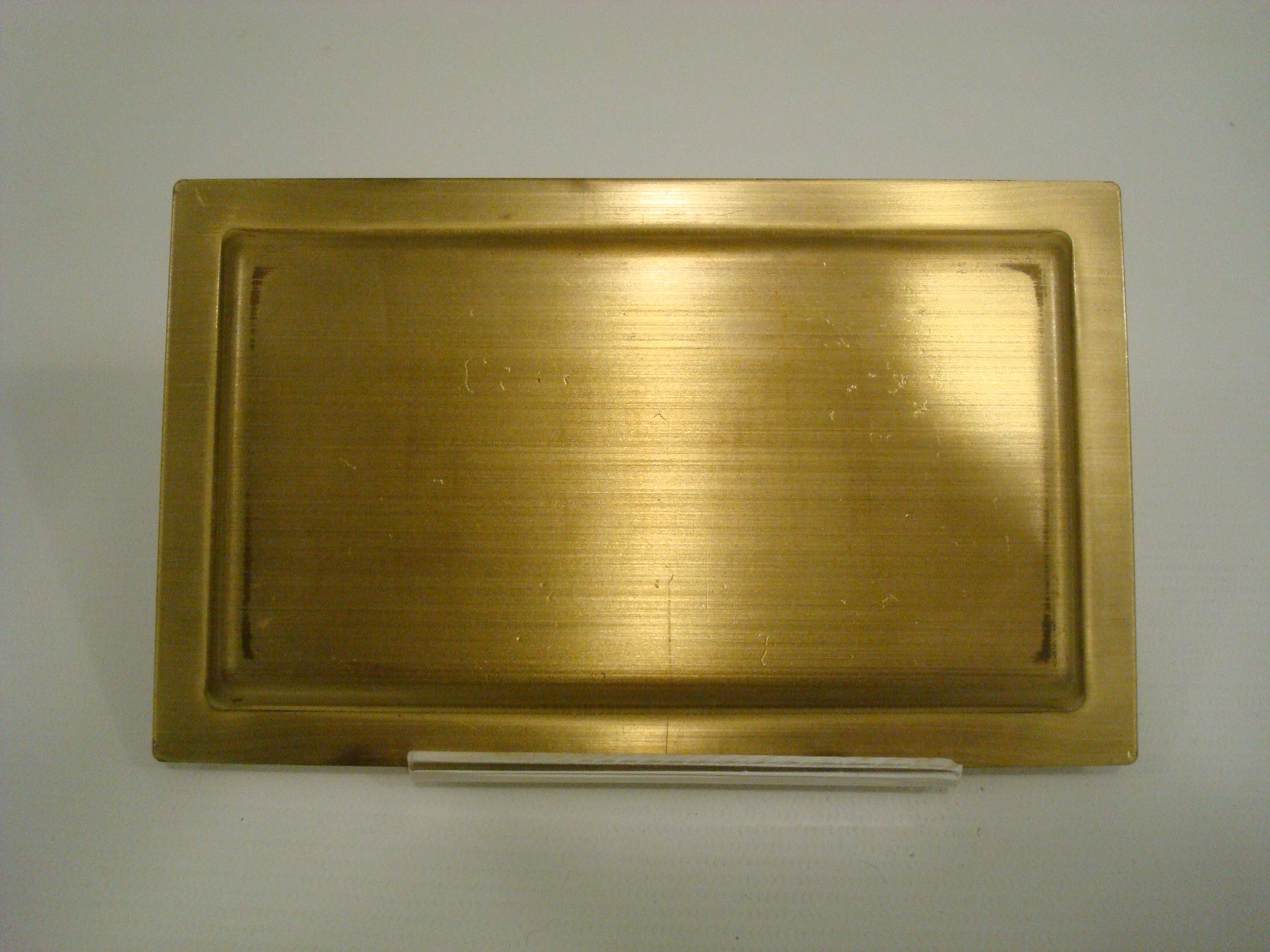 Gilt Louis Vuitton Jewelry Dish or a Personal Cards / Keys / Phone / Coins Plate For Sale