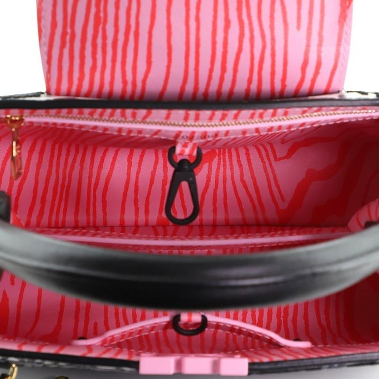 Jonas Wood Unique Edition Calfskin Artycapucines MM Pink And Black Matte  Hardware and Its Custom Boîte Chapeau, 2022, Louis Vuitton Artycapucines, 2023