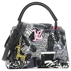 Louis Vuitton Jonas Wood Artycapucines Bag Printed Stitched Leather PM