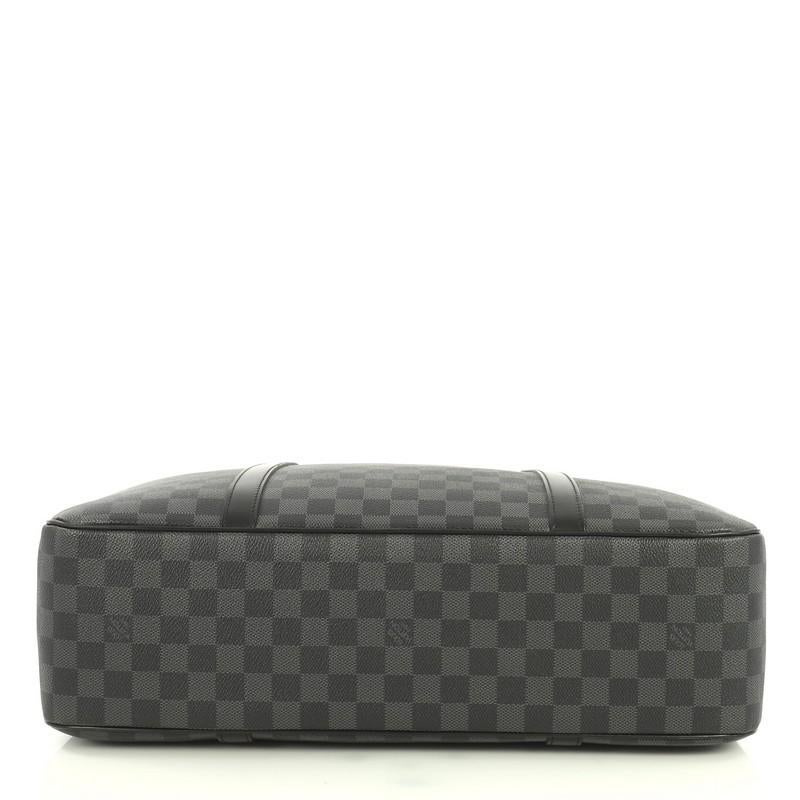 Louis Vuitton Jorn Briefcase Damier Graphite In Good Condition In NY, NY