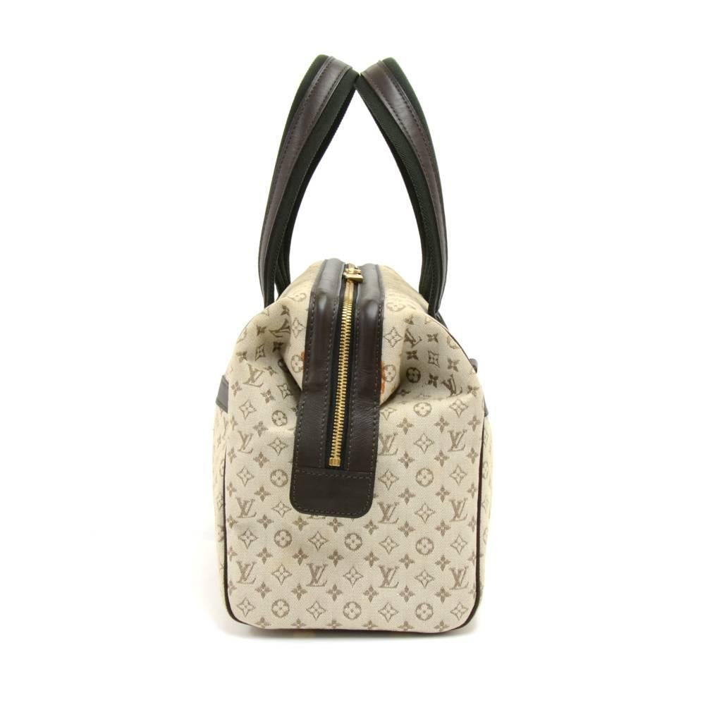 Louis Vuitton Josephine GM Khaki Mini Monogram Canvas Hand Bag  In Good Condition For Sale In Fukuoka, Kyushu