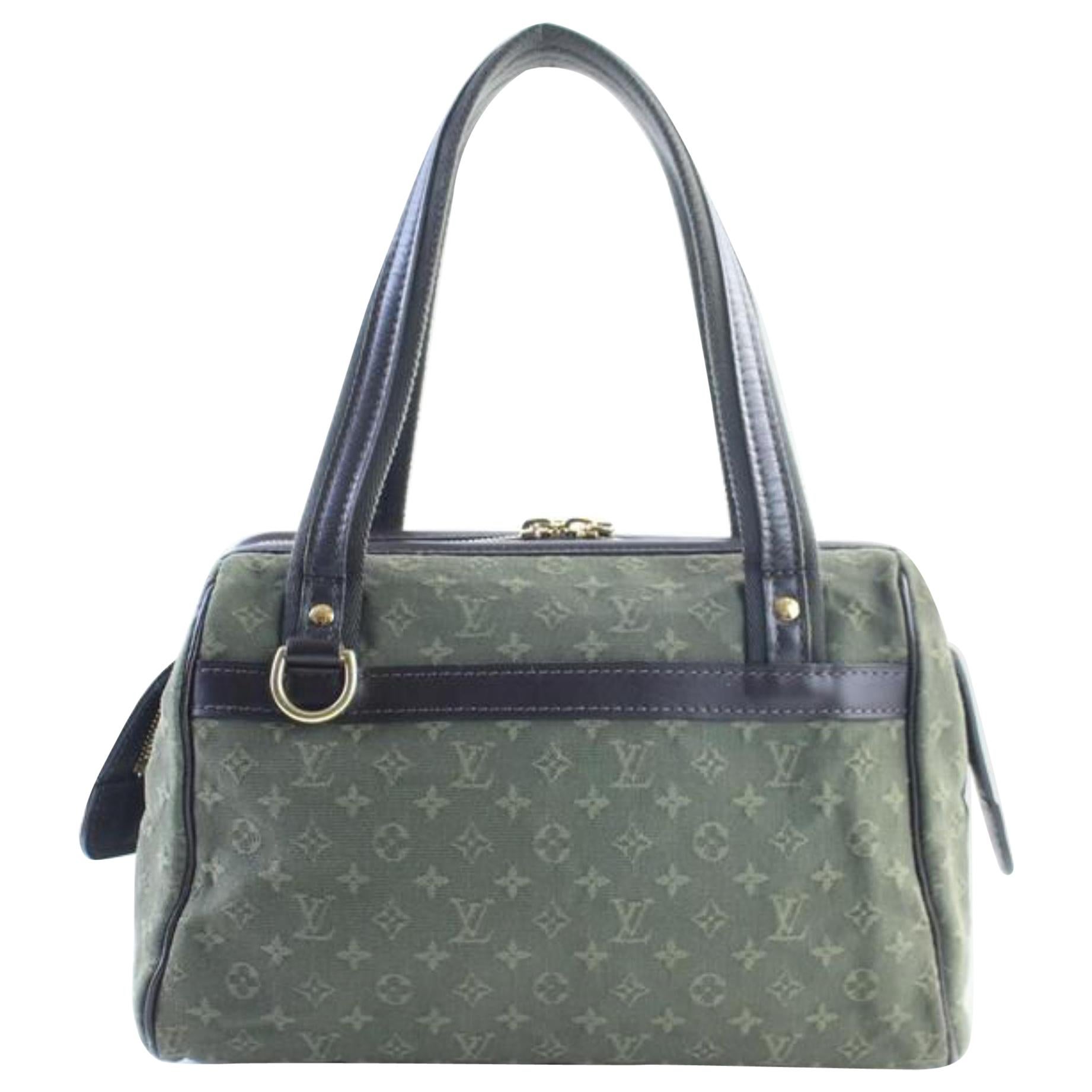 Louis Vuitton Josephine Monogram 12lr0503 Khaki Mini Lin Canvas Shoulder Bag For Sale