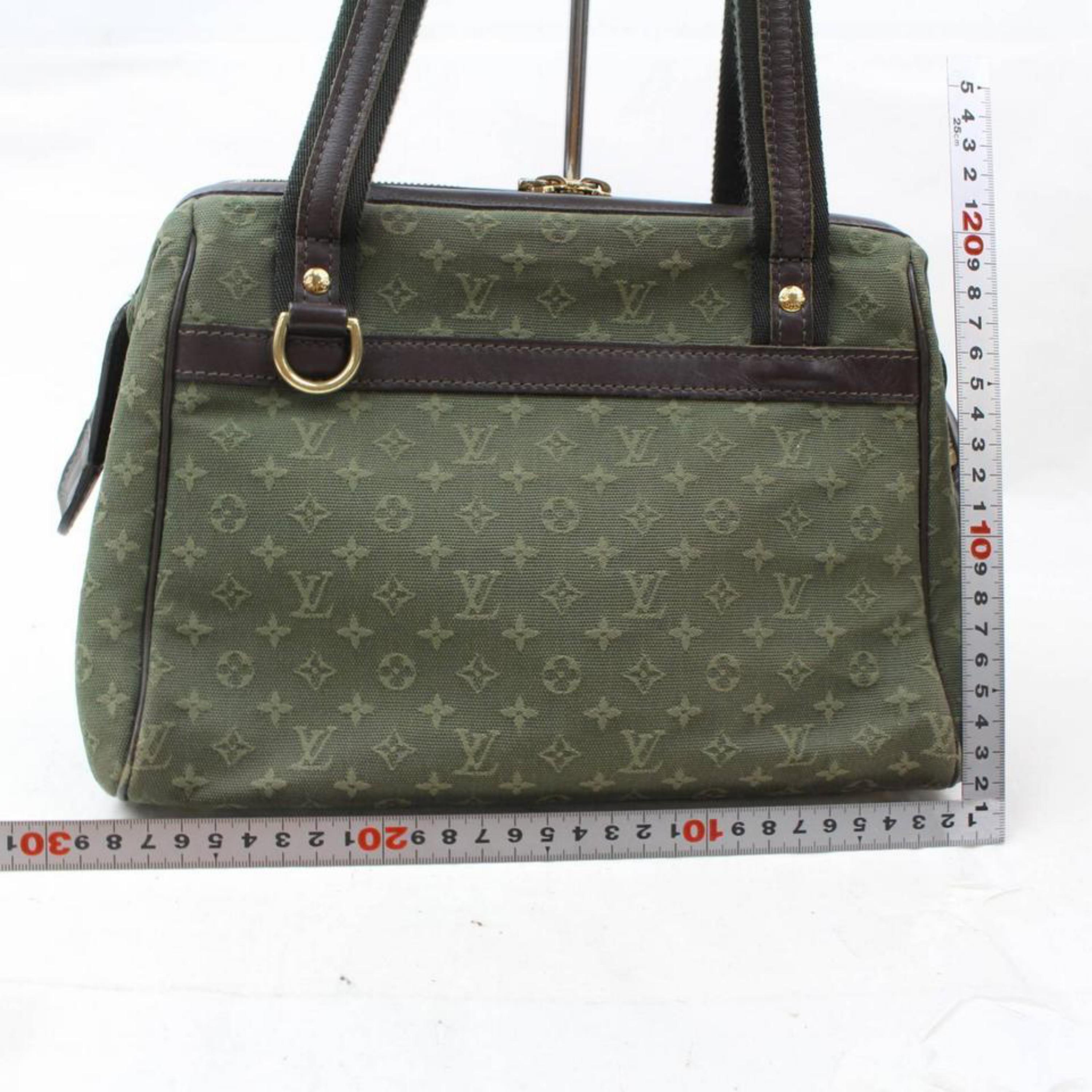 Louis Vuitton Josephine Monogram Khaki Mini Lin 868880 Green Canvas Shoulder Bag For Sale 1