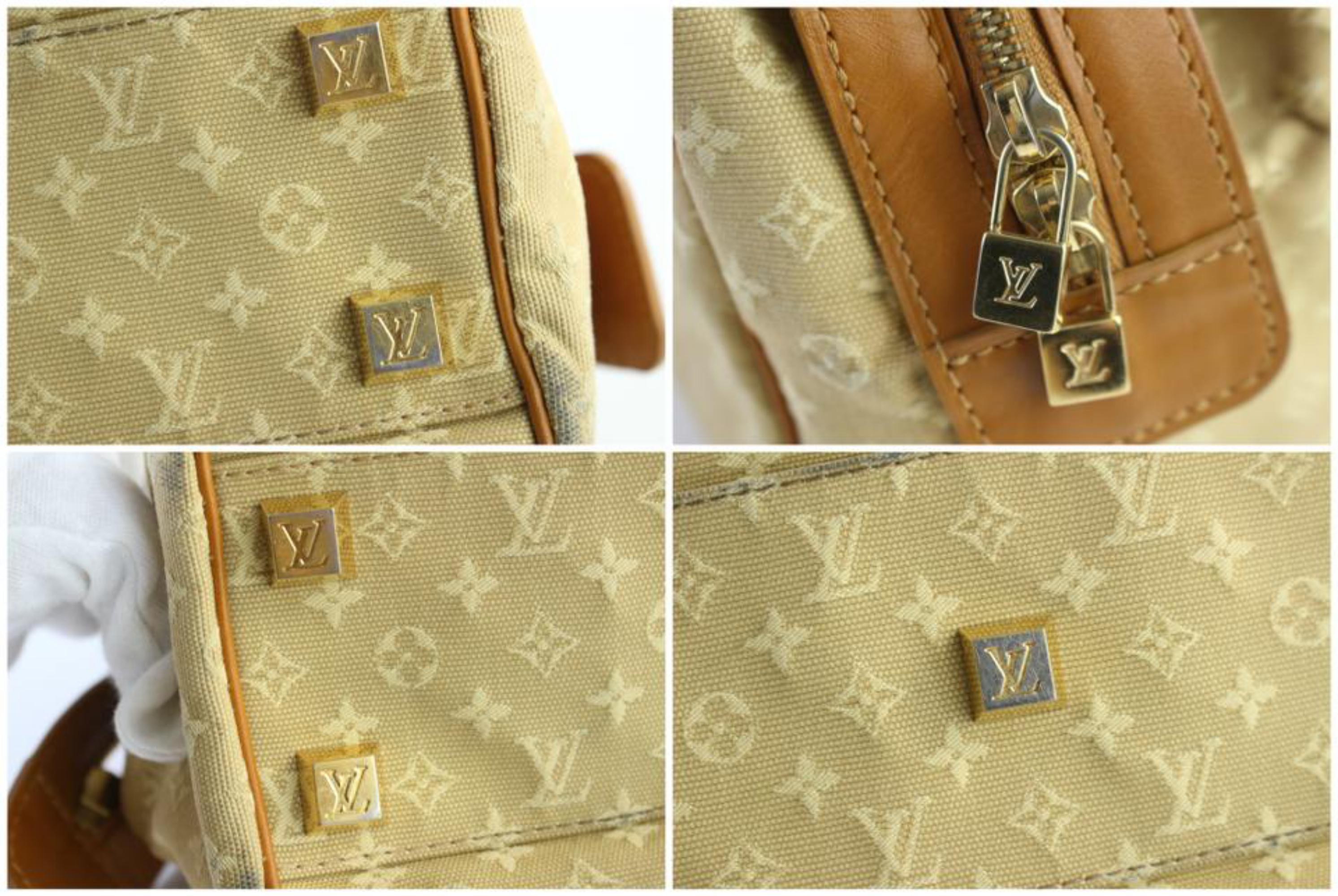 Louis Vuitton Josephine Monogram Mini Lin 6lz0626 Beige Canvas Shoulder Bag For Sale 7
