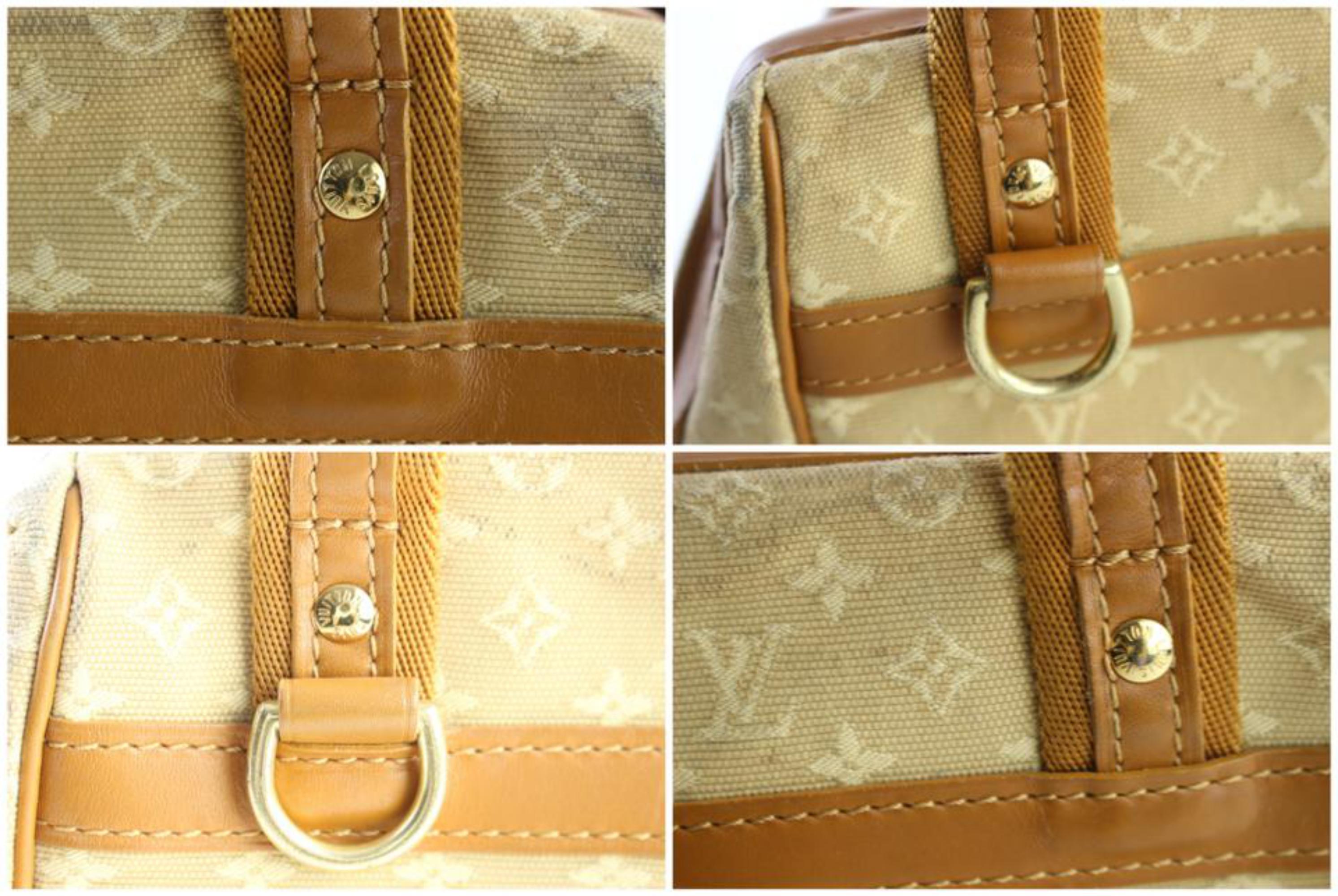 Louis Vuitton Josephine Monogram Mini Lin 6lz0626 Beige Canvas Shoulder Bag For Sale 2
