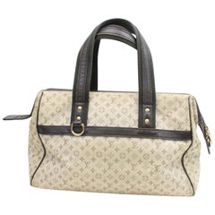 Louis Vuitton Josephine Monogram Mini Lin 866771 Olive Canvas Satchel