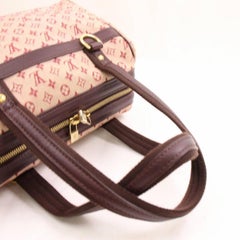 Louis Vuitton Josephine Monogram Mini Lin 868518 Burgundy Canvas Satchel