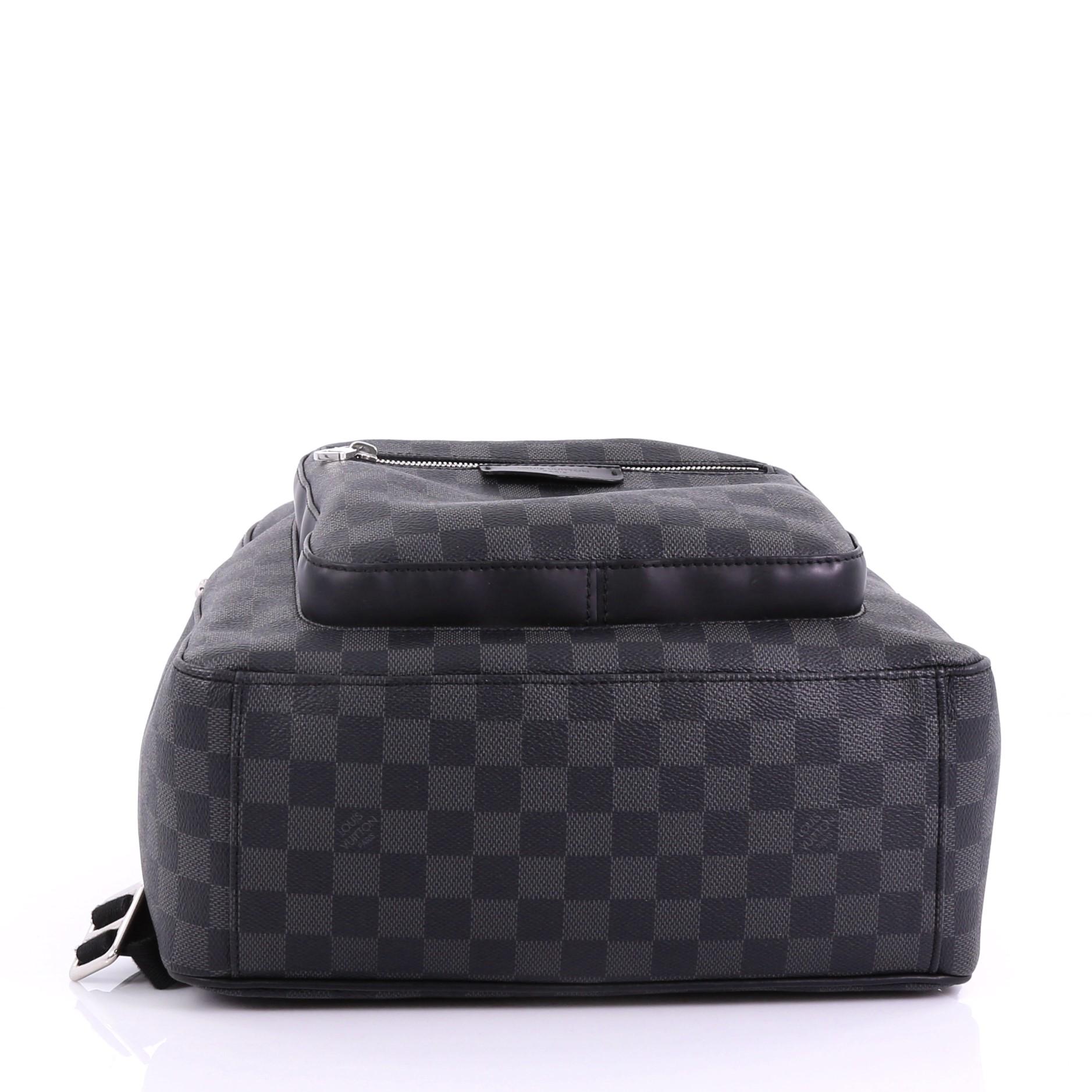 Black Louis Vuitton Josh Backpack Damier Graphite
