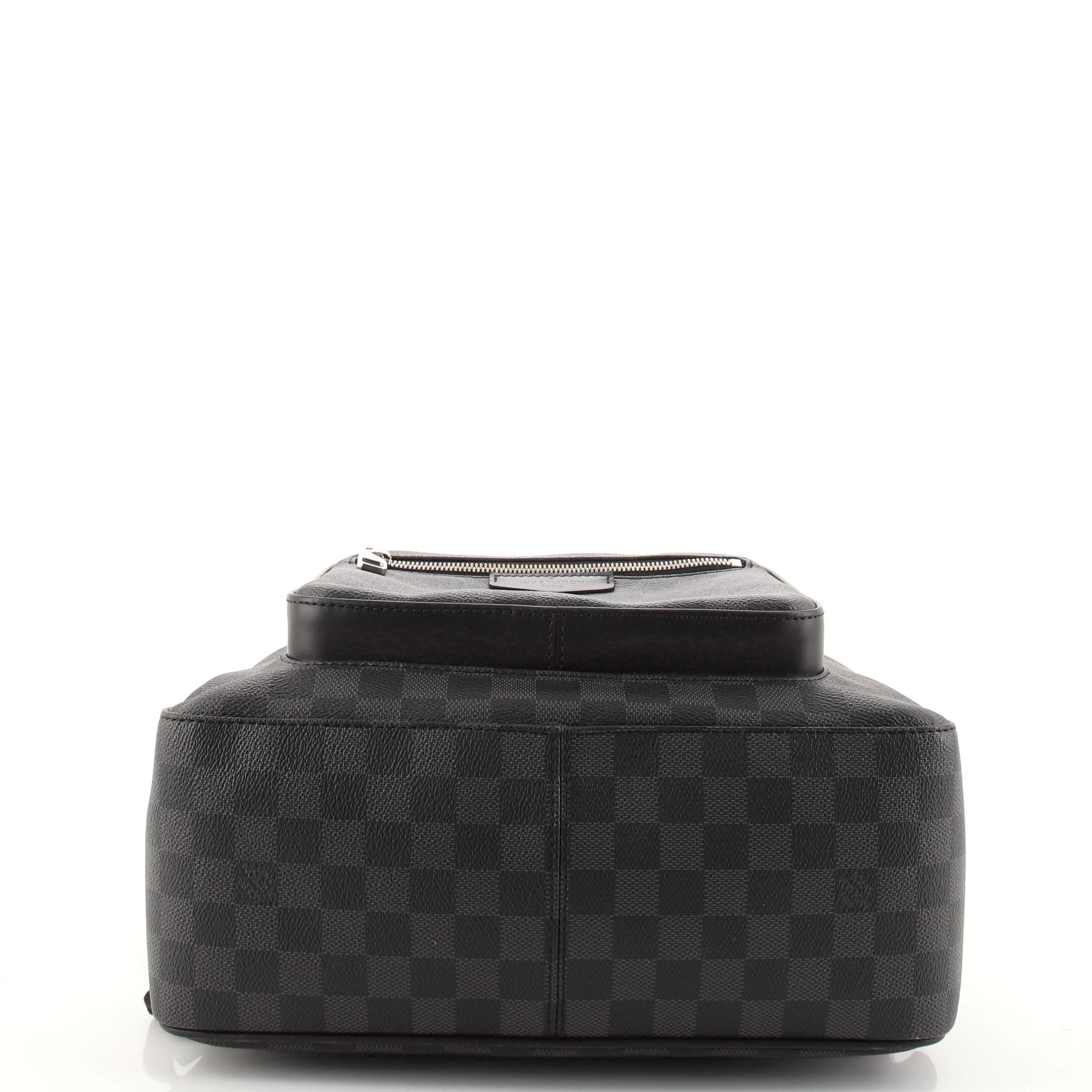 Black Louis Vuitton Josh Backpack Damier Graphite