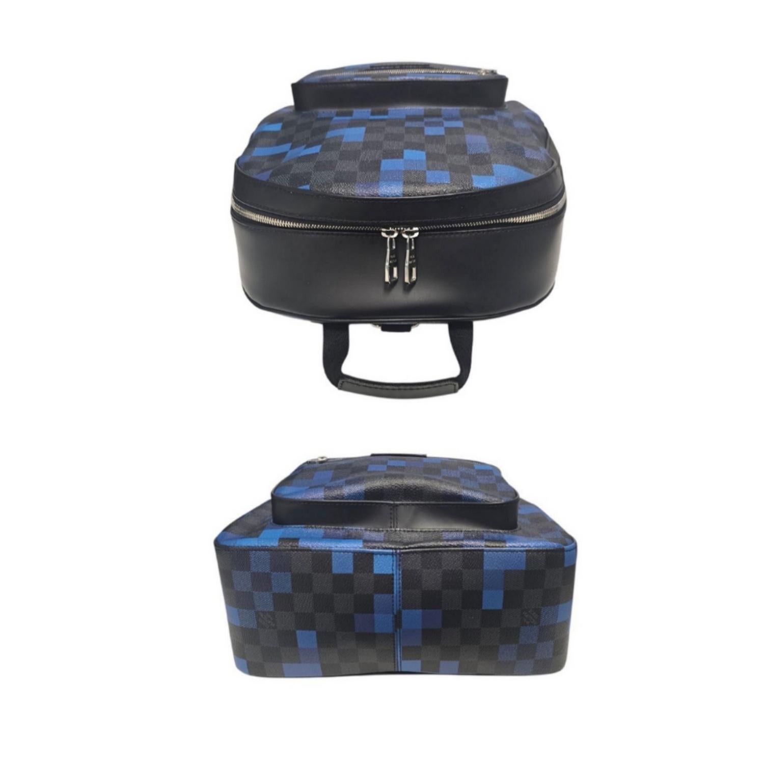 Zaino Louis Vuitton Damier Graphite Pixel Blu in vendita 1