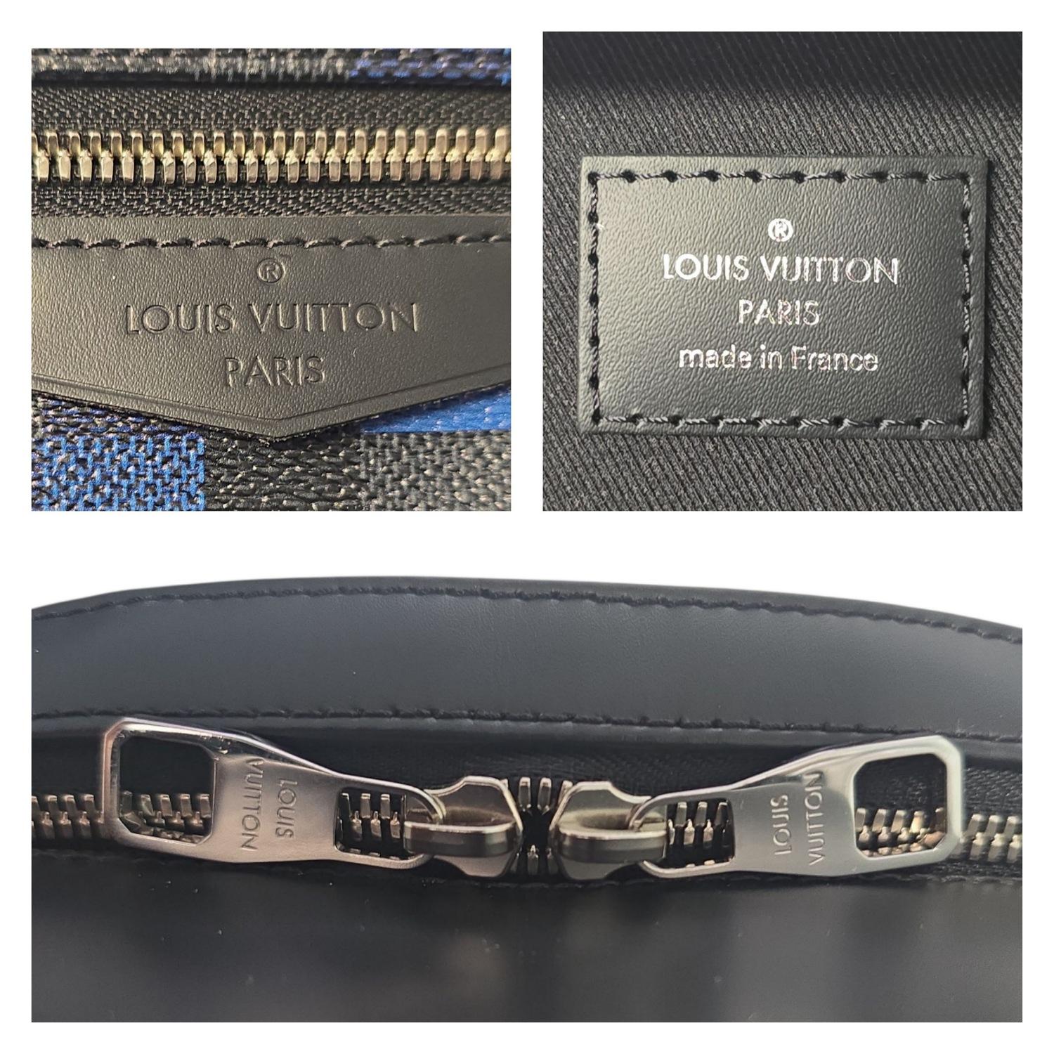 Zaino Louis Vuitton Damier Graphite Pixel Blu in vendita 3
