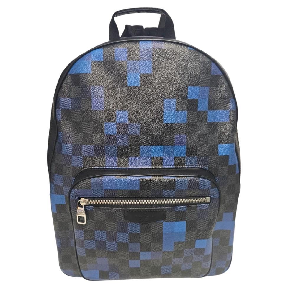 Zaino Louis Vuitton Damier Graphite Pixel Blu in vendita