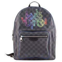 Louis Vuitton Josh Backpack Limited Edition Interlinked Logo Damier Graphite