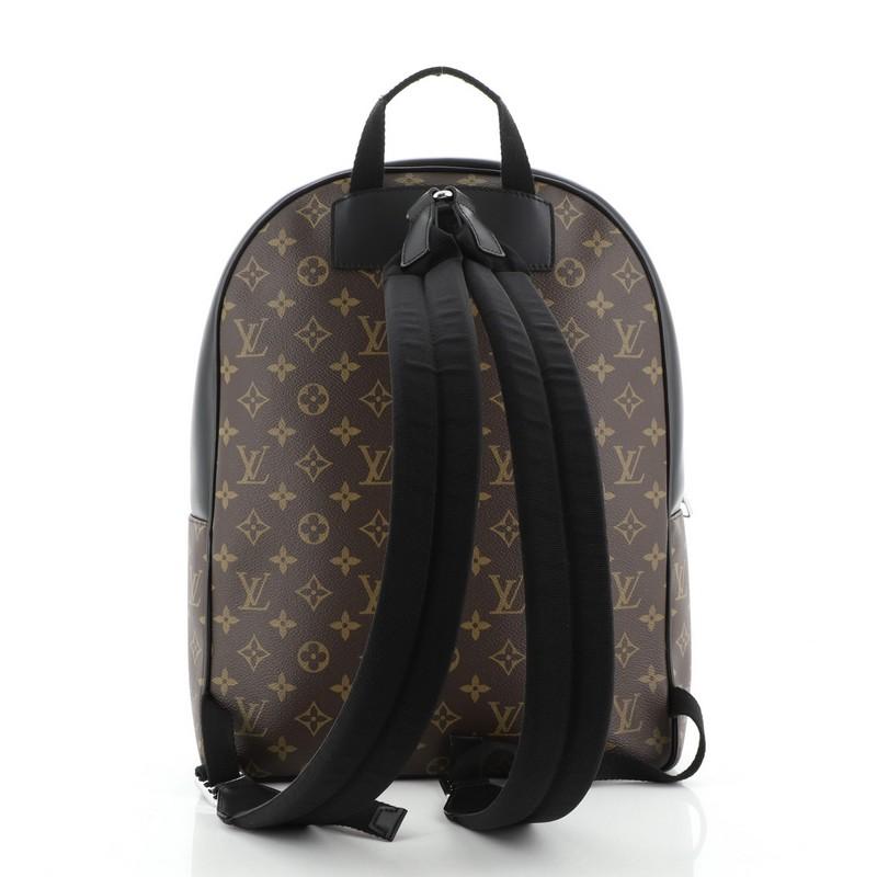 Black Louis Vuitton Josh Backpack Macassar Monogram Canvas