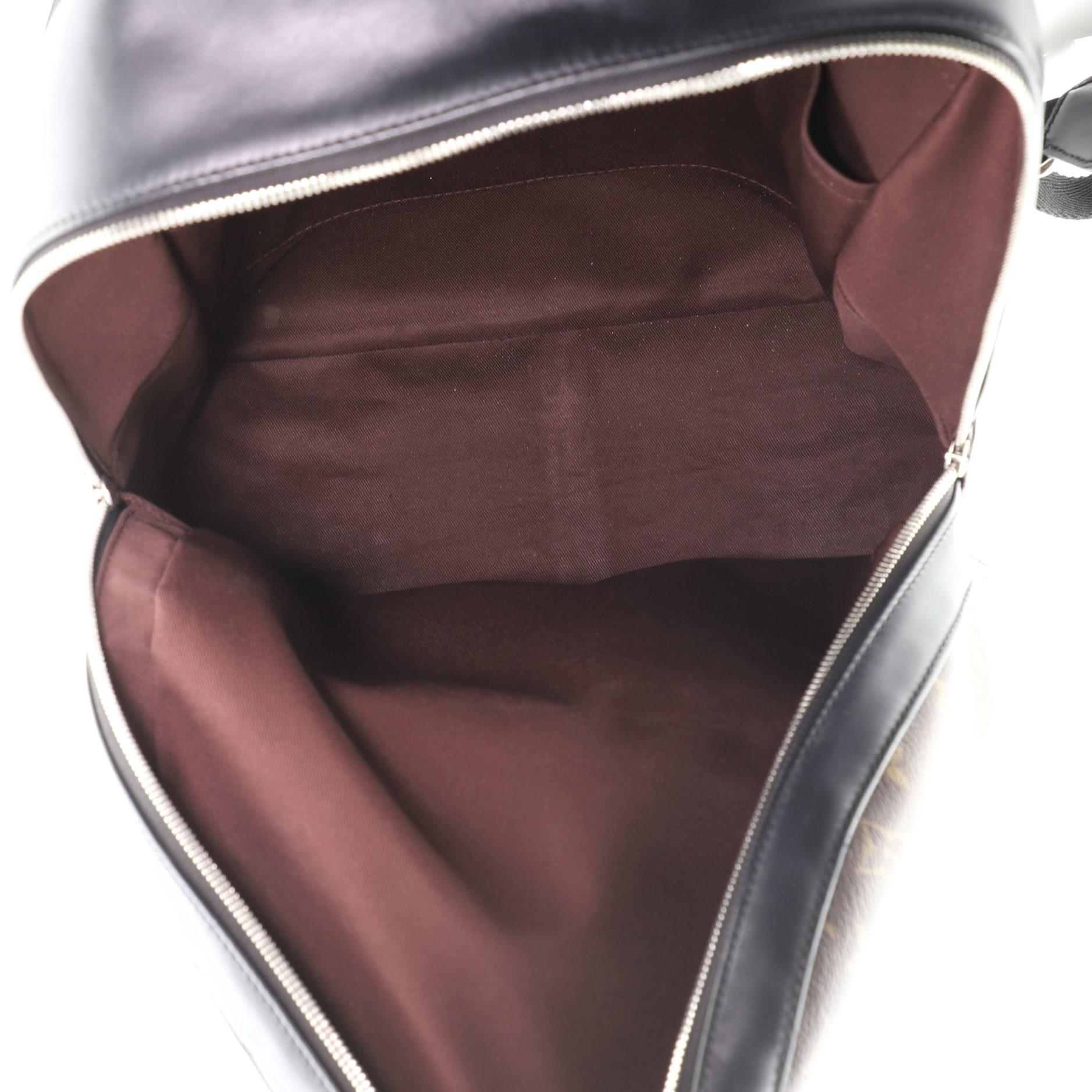 Women's or Men's Louis Vuitton Josh Backpack Macassar Monogram Canvas