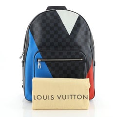 Pre-owned Louis Vuitton Damier Cobalt Lv Cup Regatta Josh Backpack