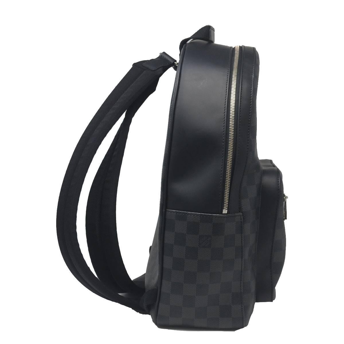 Black Louis Vuitton Josh Damier Backpack Graphite
