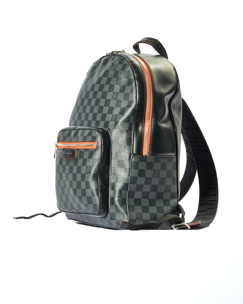 Gray Louis Vuitton Josh GM Damier Graphite Orange en vente